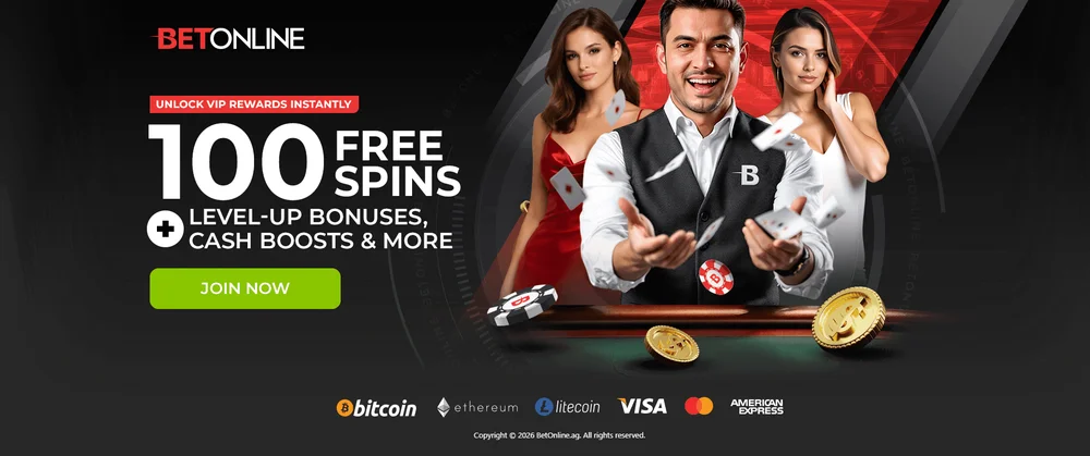 BetOnline casino lobby screenshot
